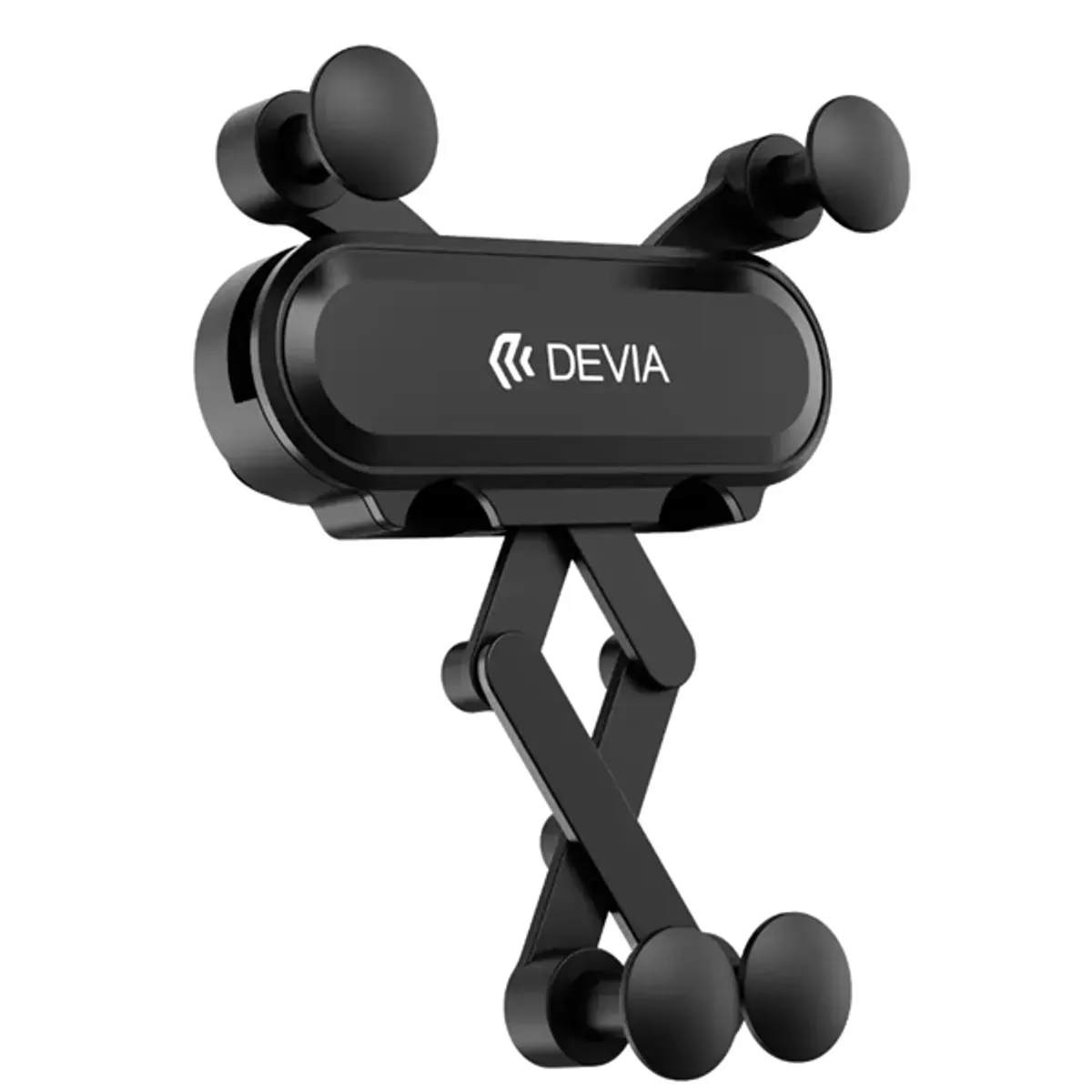Devia ST359781 univerzális szellőzőrácsba illeszthető autós telefontartó ABS fekete 360 fokban forgatható gravitációs zárszerkezet #2