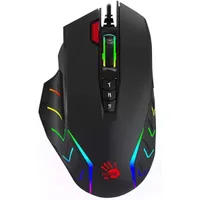 A4-TECH A4TMYS47300 Bloody J95 USB optikai egér 8000dpi 9 gomb gumi markolat RGB fekete