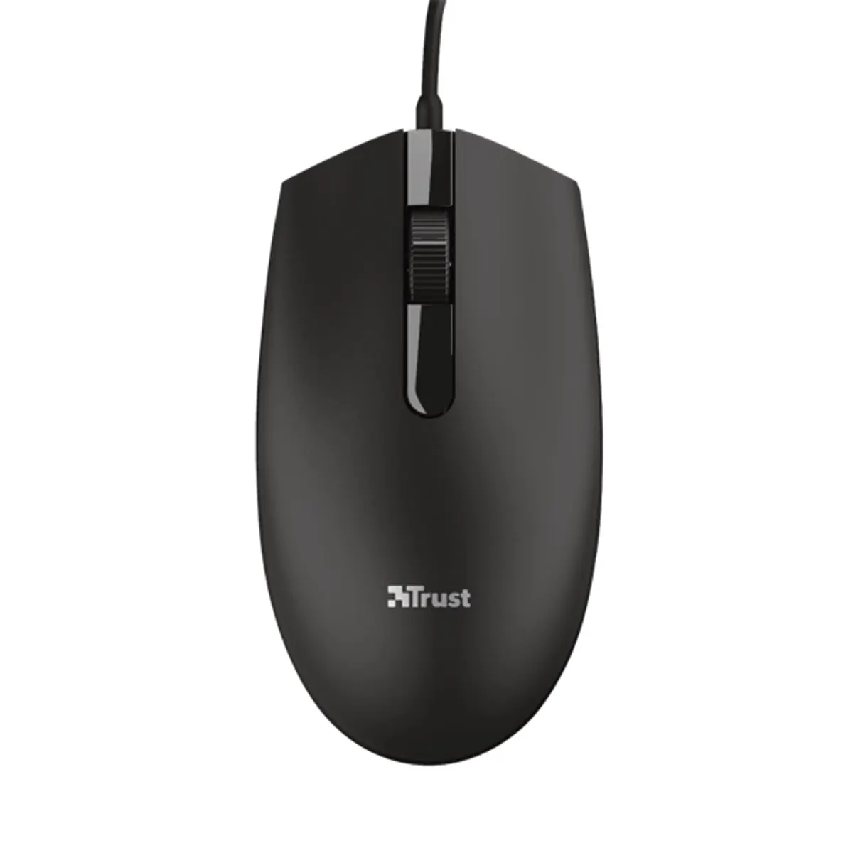 Trust 24271 Basi optikai érzékelő 1200 DPI vezetékes USB 2.0 2-1 gomb fekete kétkezes 160 cm kábel #2