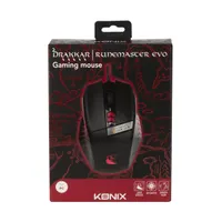 Drakkar KX-GMD-M20E-PC Runemaster evo usb vezetékes 6 gomb 180 cm 2500 dpi fekete #5