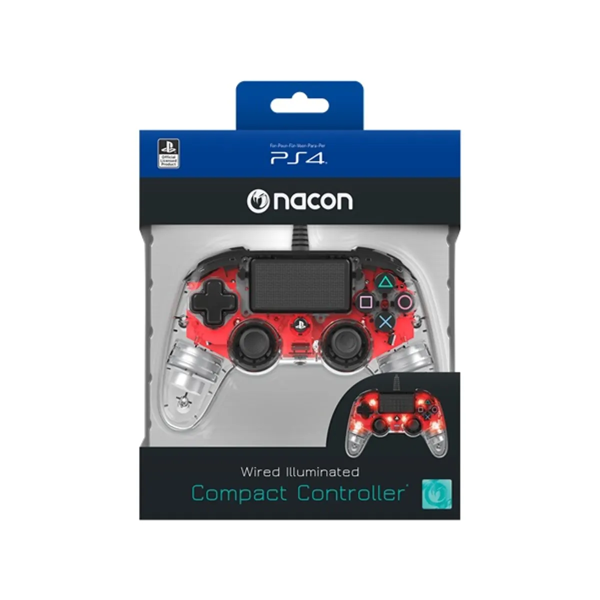 Nacon 2804955 kontroller ps4 kompatibilis érintőpad 3.5 mm fejhallgató csatlakozó 2x vibrációs motor pc kompatibilis xinput #1