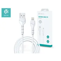 DEVIA ST348686 Kintone V2 USB-A Lightning adat- és töltőkábel 1 m fehér