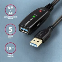 AXAGON ADR-310 aktív USB hosszabbító kábel fekete 10 m USB 3.2 Gen 1 #2