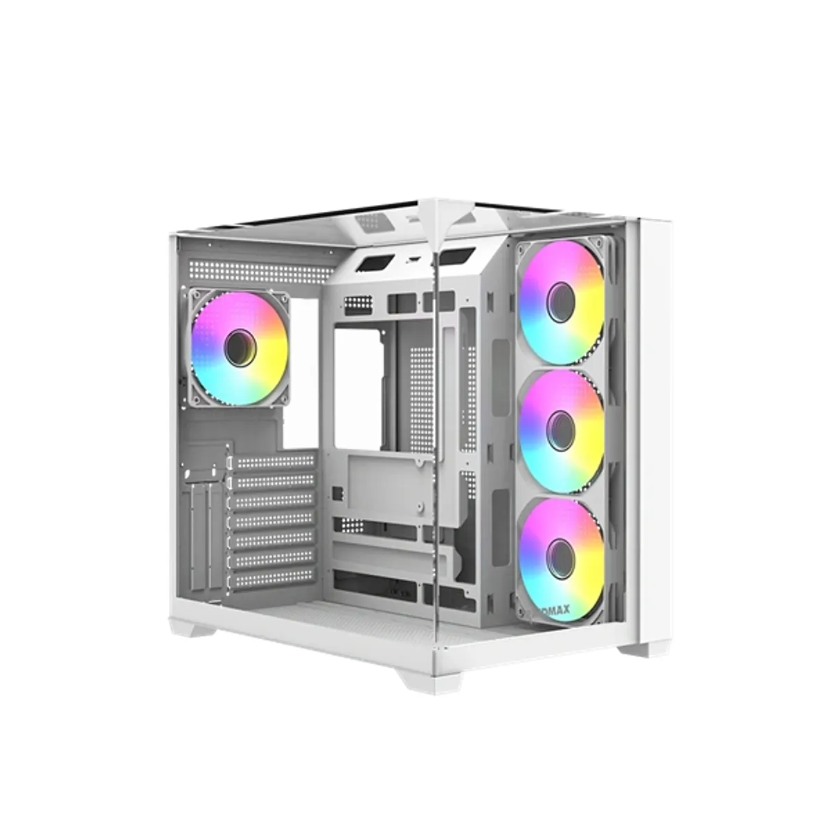 Raidmax I620TWF i620 fehér ATX acél műanyag edzett üveg 1 3,5 HDD 2 2,5 SSD USB 3.0 Fejhallgató csatlakozó Mikrofon csatlakozó #1
