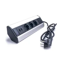 TOO VPS-315-3S IP20 3x schuko 2x USB-A ezüst 1,8 m kábel asztalra rögzíthető elosztó #2