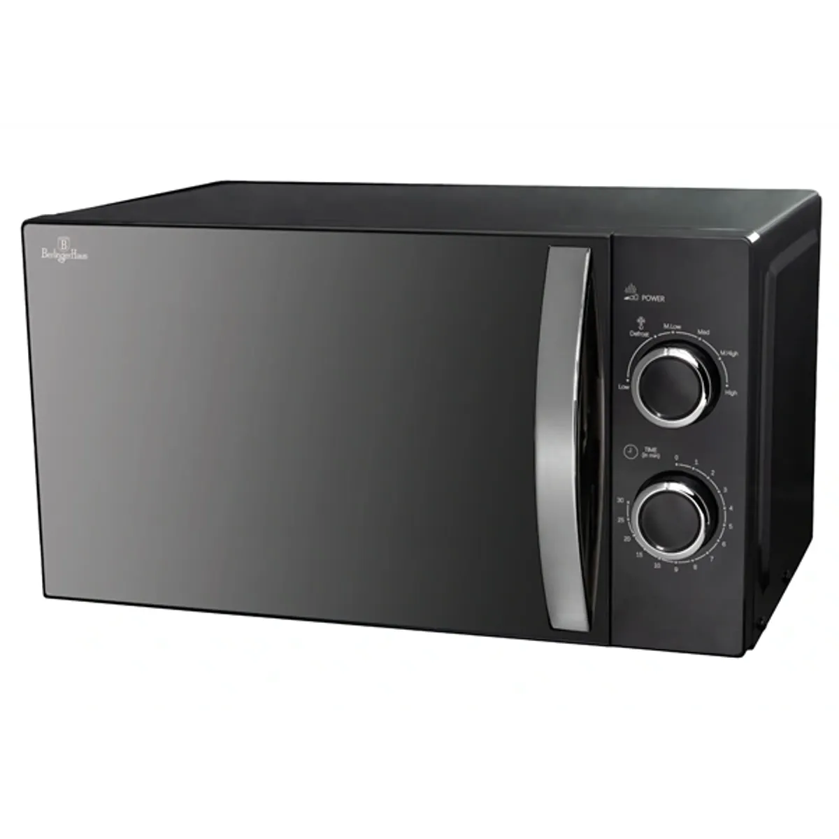 Berlinger Haus BH/9626 mechanikus mikrohullámú sütő 20 L 700 W 1200 W fekete ezüst #1