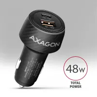 AXAGON PWC-PQ48 autós töltő 48W USB-C PD3.0 és USB-A QC3.0 18W, bemenet 12-24V, két kimenet #2