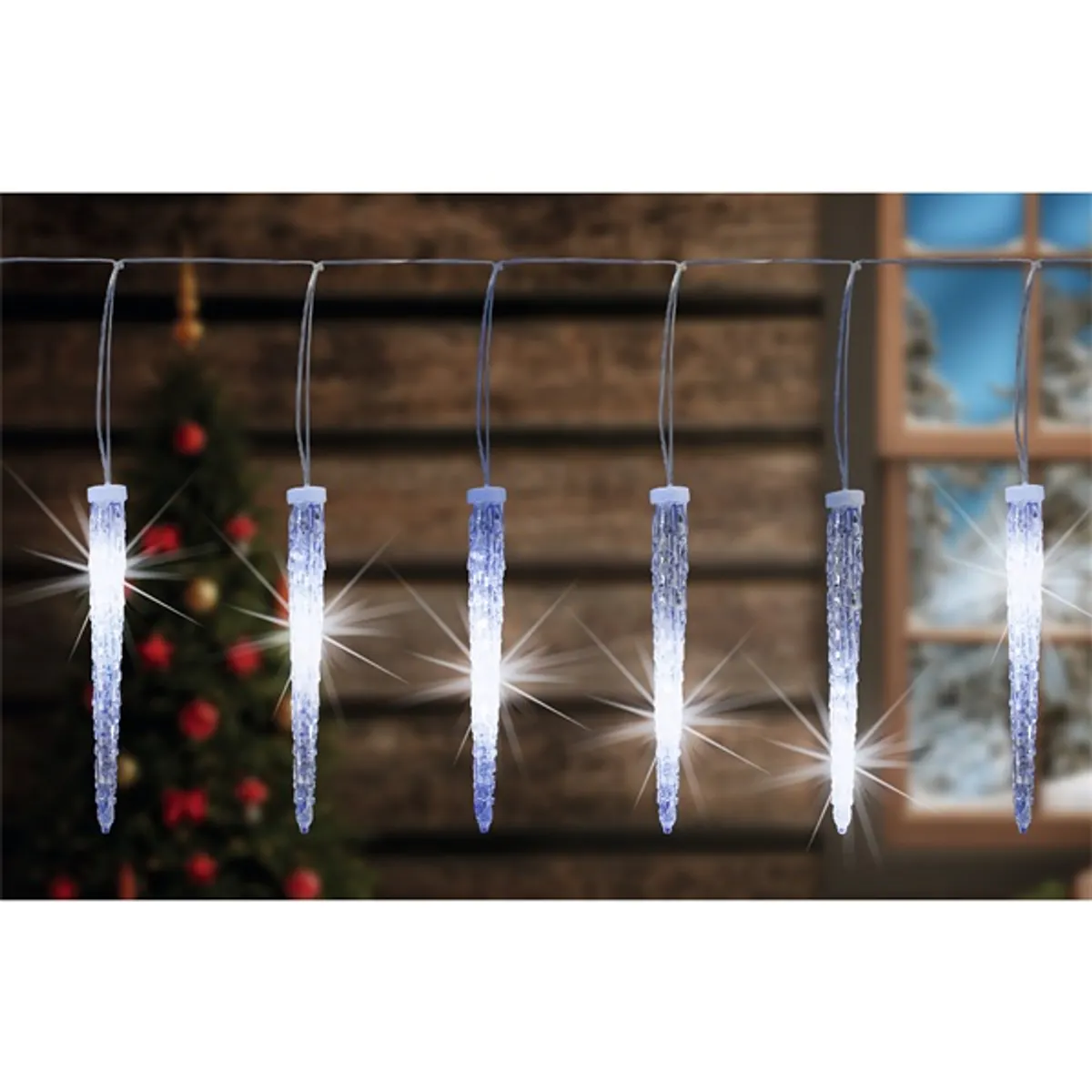 HOME KJL 35 Fényfüzér jégcsap LED IP44 kültéri 5 m átlátszó #1