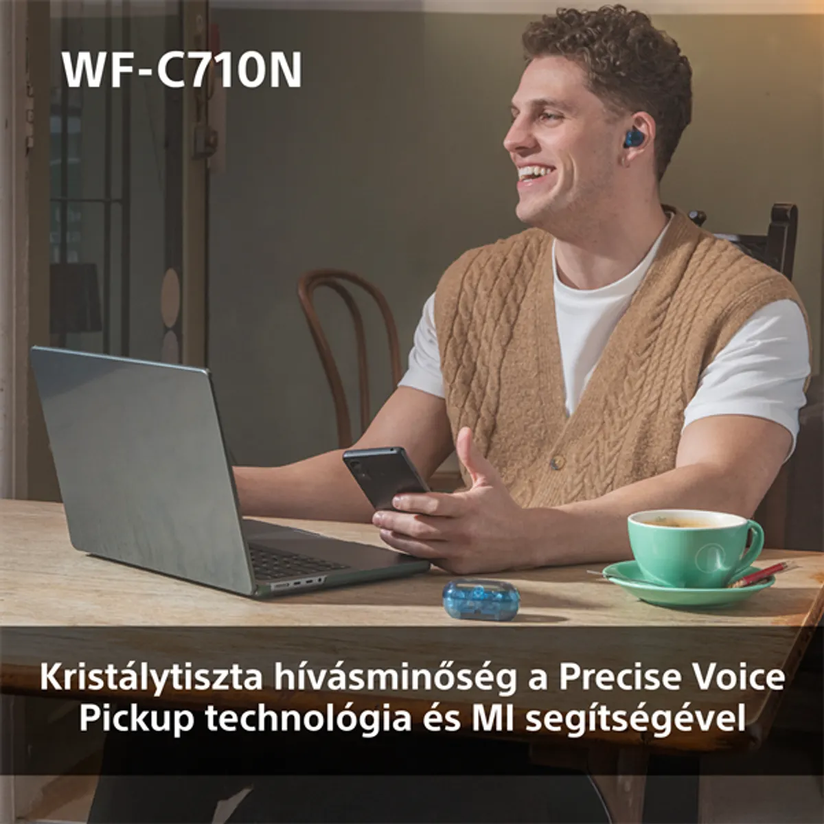 Sony WFC710NW.CE7 WFC710 Zajszűrés Bluetooth IPX4 5 mm Hangszóró 70 mAh Üzemidő 12 óra Töltőtok kapacitás 500 mAh #10