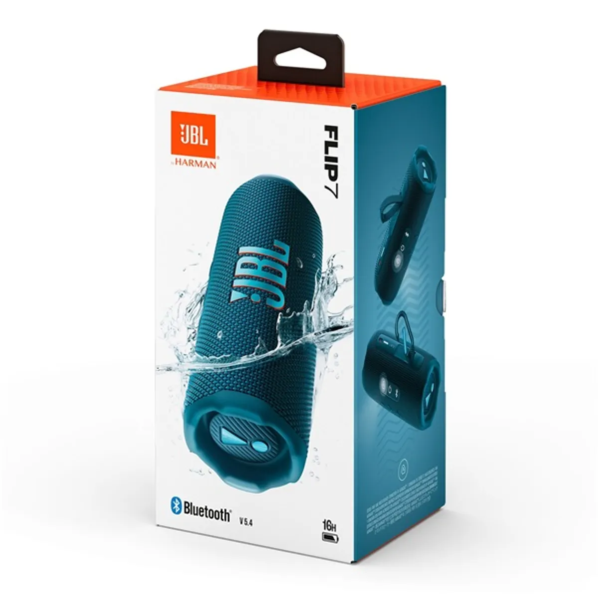 JBL JBLFLIP7BLU Flip 7 Bluetooth hangszóró kék IP68 vízálló 16 óra 4800 mAh USB-C #9