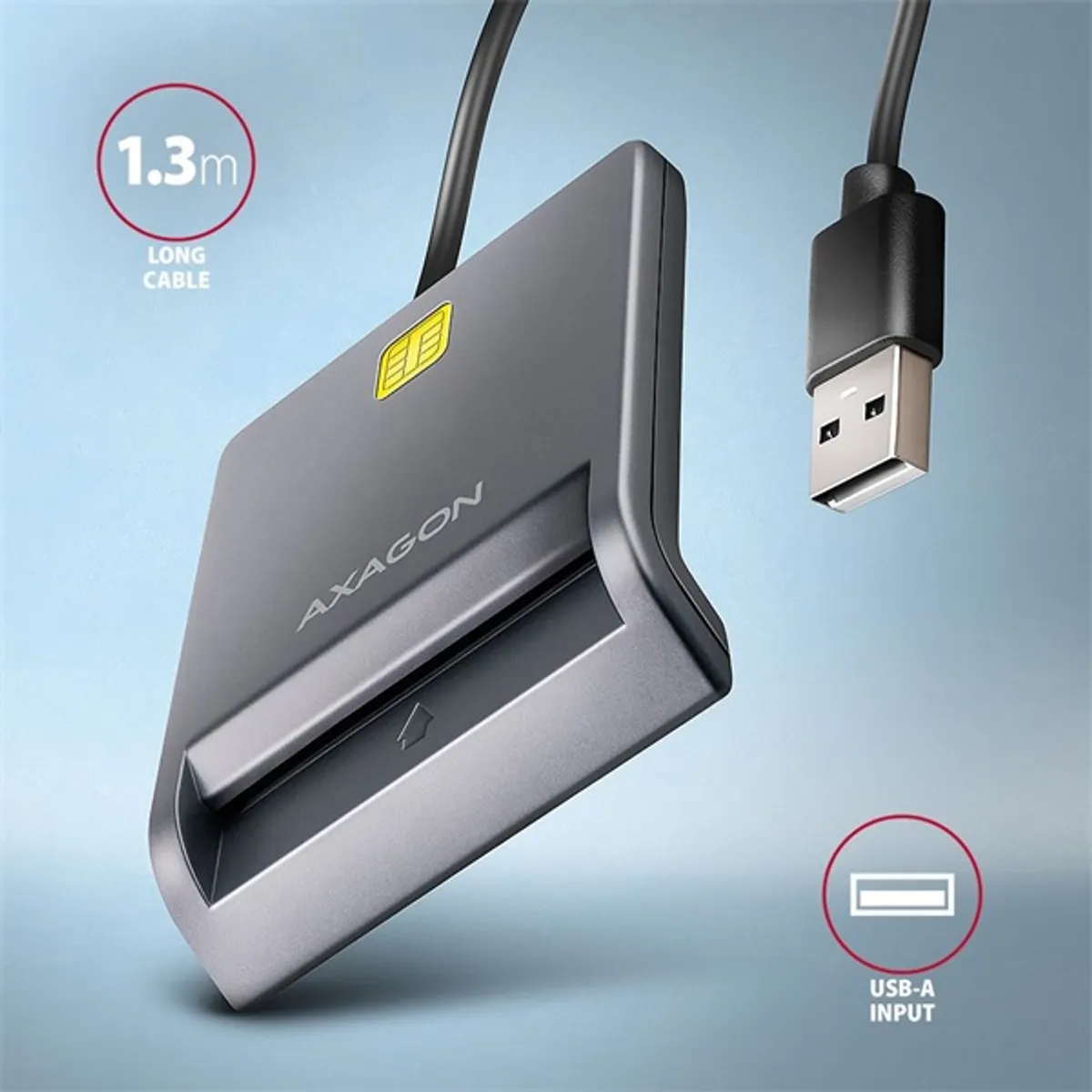Axagon CRE-SM3T Kártyaolvasó USB-C #3