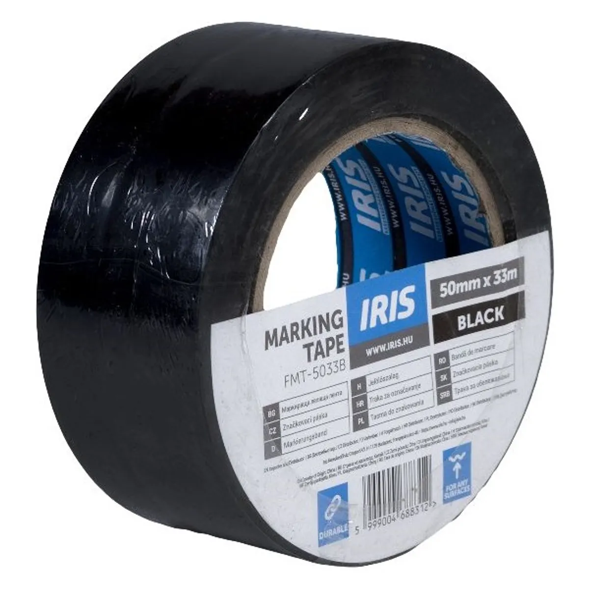 IRIS FMT-5033B padlójelölő szalag fekete 50mmx33m #1