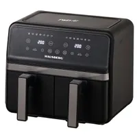 Hausberg HB-2373NG dupla kosaras forrólevegős sütő 8,4 L 2400 W fekete érintőképernyő #3