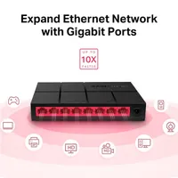 MERCUSYS MS108G 8-portos gigabites asztali switch nem menedzselhető #3