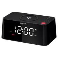 Sencor 35056747 ébresztőóra Qi töltővel 3,9" LED kijelző #2