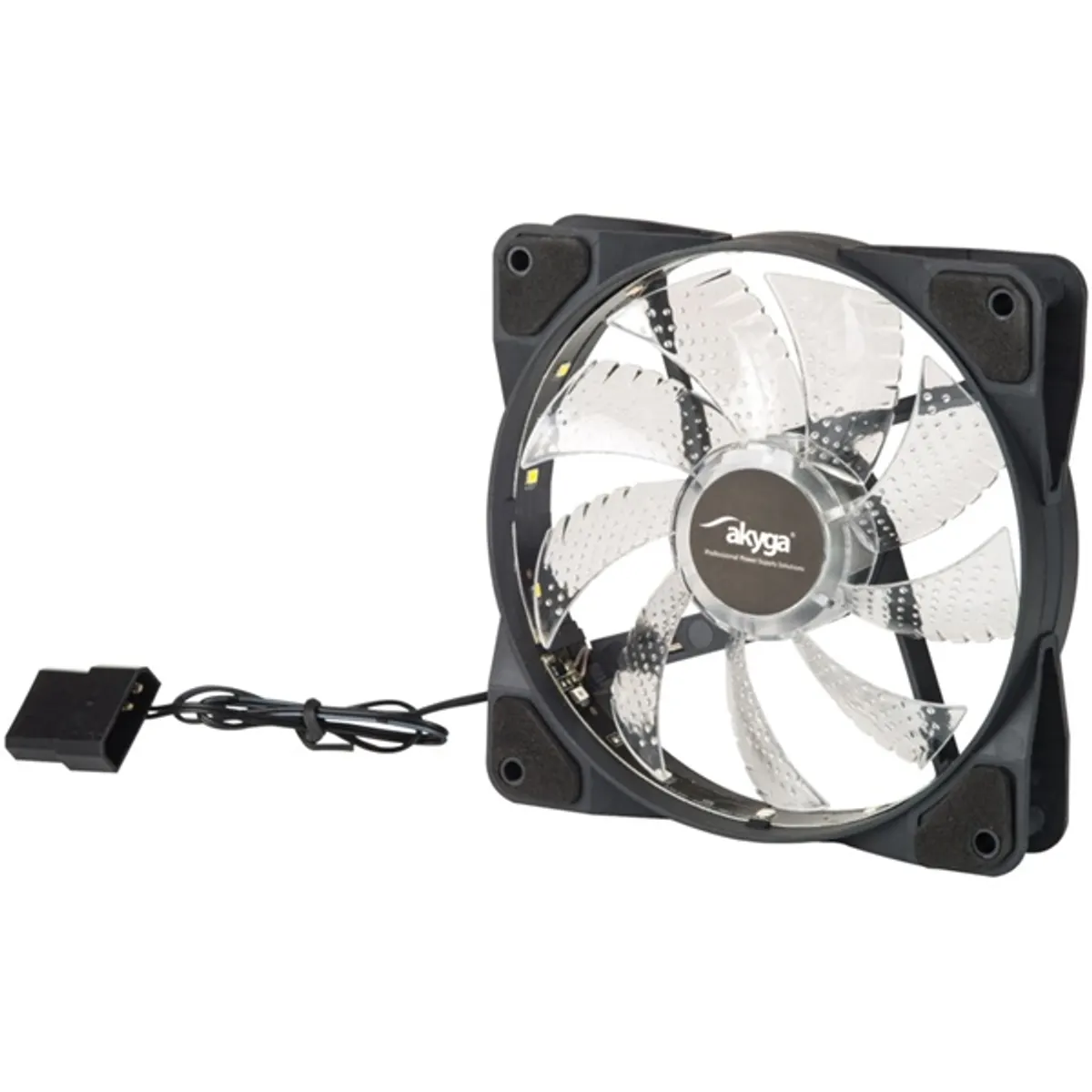 Akyga AW-12D-LED 120 mm Rainbow LED 12V 1100 RPM 23 dB Molex 30 cm #2