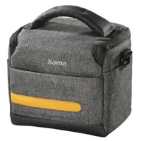 HAMA 00121306 Terra Szürke fotós táska Újrahasznosított PET párnázott belső első zseb vállpánt hordozó fogantyú univerzális belső méret 155x100x130