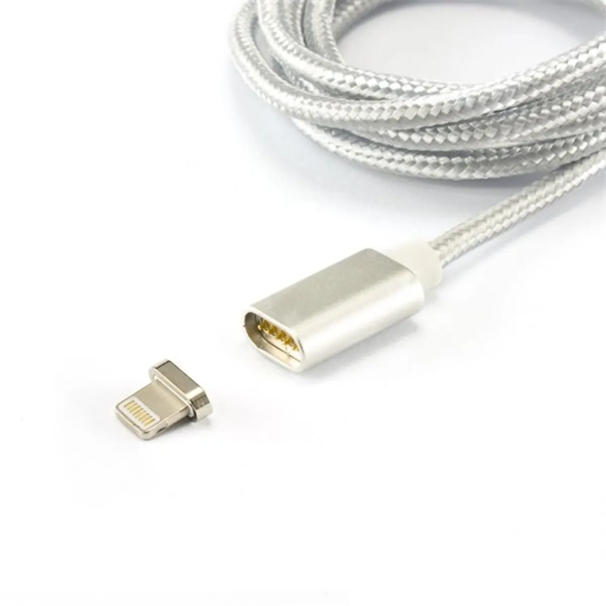 SBOX MAGNETIC-IPH 1m Lightning USB-A ezüst Apple iPhone 5, iPhone 6, iPhone 7, iPad #1