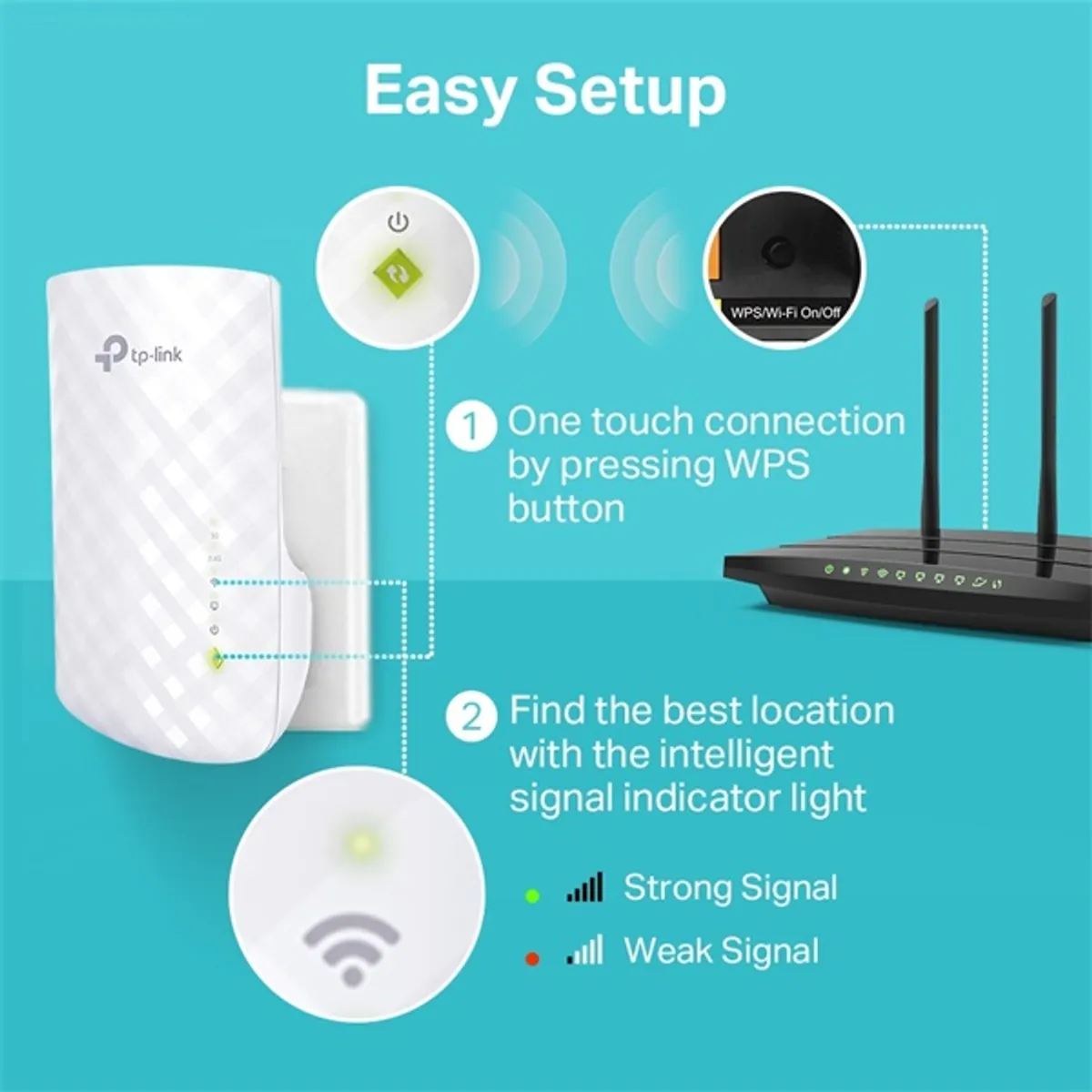 TP-LINK RE220 WiFi bővítő 2,4 GHz és 5 GHz 300 Mbps és 433 Mbps 802.11ac #5
