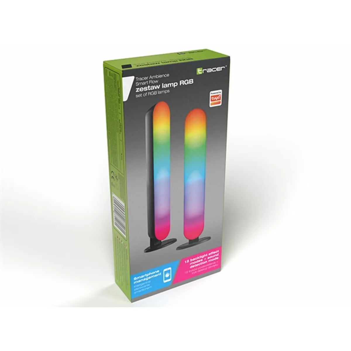 TRACER TRAOSW47245 Ambience Smart Flow rgb asztali lámpa szett 5W led integrált 12 háttérvilágítási mód fekete #10