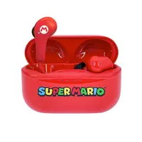 OTL SM0894 Super Mario true wireless fülhallgató piros Bluetooth 5.3 USB-C tok 6 óra beépített mikrofon