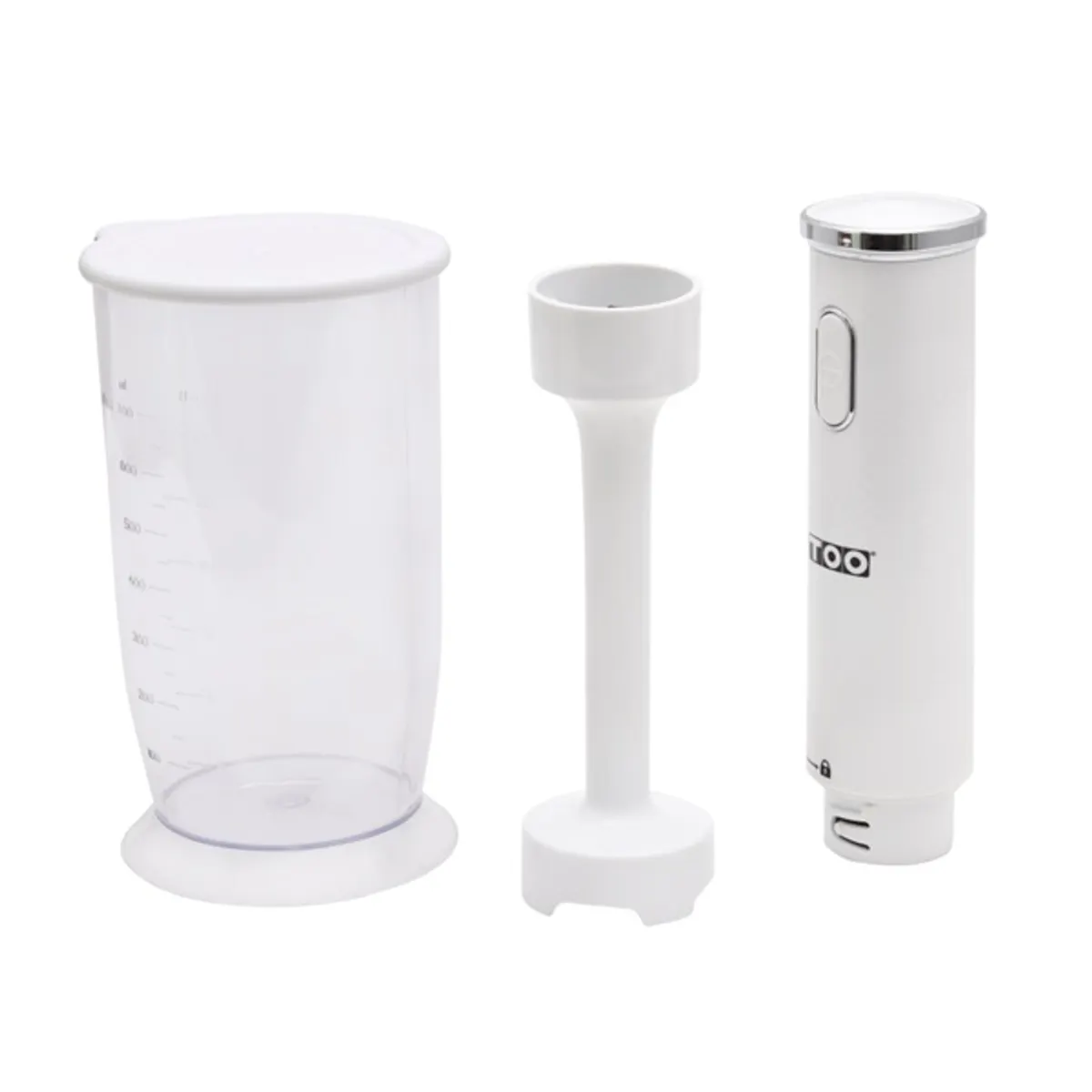 TOO HB-200-112-W-S Botmixer fehér 200 W 700 ml műanyag keverőtál 120 cm rozsdamentes acél kés #4