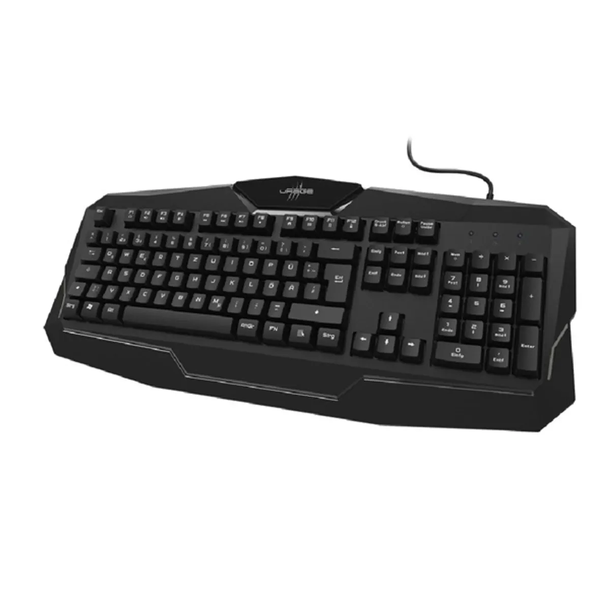 URAGE 13186041 Exodus 100 fekete USB 180 cm membrán numerikus billentyűzet beépített csuklótámasz anti-ghosting #1