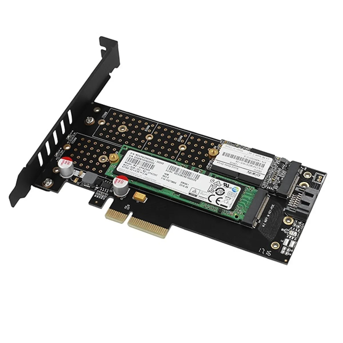AXAGON PCEM2-DC PCIe NVMe+SATA M.2 adapter 2x M.2 #5