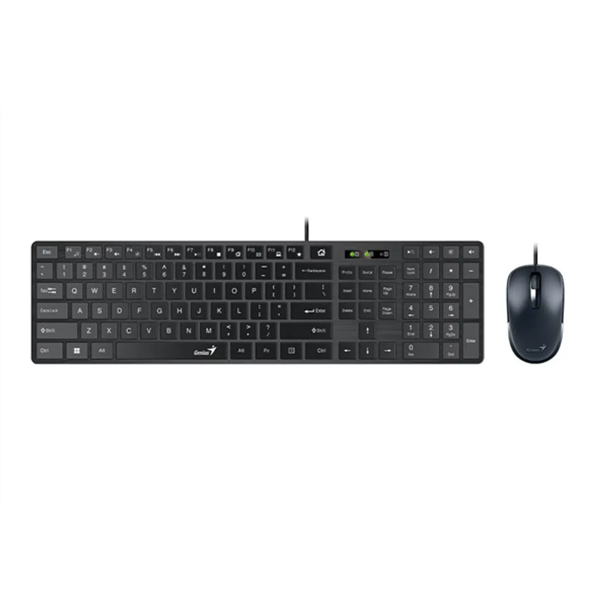Genius 31330007404 SlimStar C126 billentyűzet és egér USB magyar kiosztás fekete 150 cm kábel 1000 dpi multimédia #2