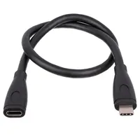 AKYGA AK-USB-32 USB-C hosszabbító kábel Csatlakozó 1 USB-C, Csatlakozó 2 USB-C, 30 cm, Fekete