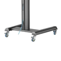 SBOX FS-446-2 mobil tv-állvány fekete 37"-70" vesa 600x400 70 kg 1200-1600 mm billenthető 5° kábelrendező #6