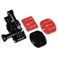 Hama 00004396 GoPro sisak oldalra szerelhető tartó 2db 3M tapadó 1db könyök elem gyorscsatlakozó mount