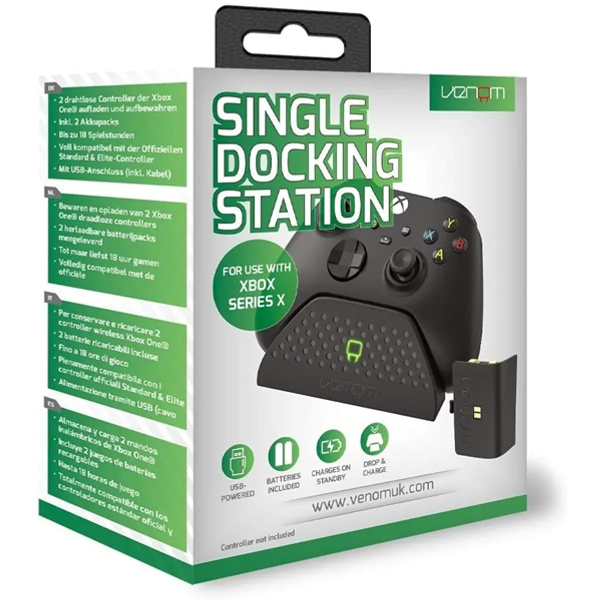 VENOM VS2880 Töltőállomás és akkumulátor Fekete Xbox Series X S kompatibilis, akkumulátorral, USB-C, LED töltésjelző, 2 m USB-kábel #5