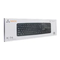 SBOX SBOX K-14 K-14 magyar kiosztás USB 104 gomb teljes méretű membrános numerikus billentyűzet ergonómikus fekete 150 cm #4
