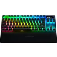 Steelseries 64866 Apex Pro TKL OmniPoint 2.0 állítható kapcsolók OLED kijelző RGB világítás Bluetooth USB fekete