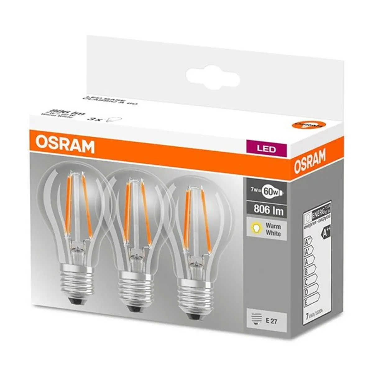 LEDVANCE 4058075819290 Led körte E27 7W 806 lm 2700K meleg fehér #2