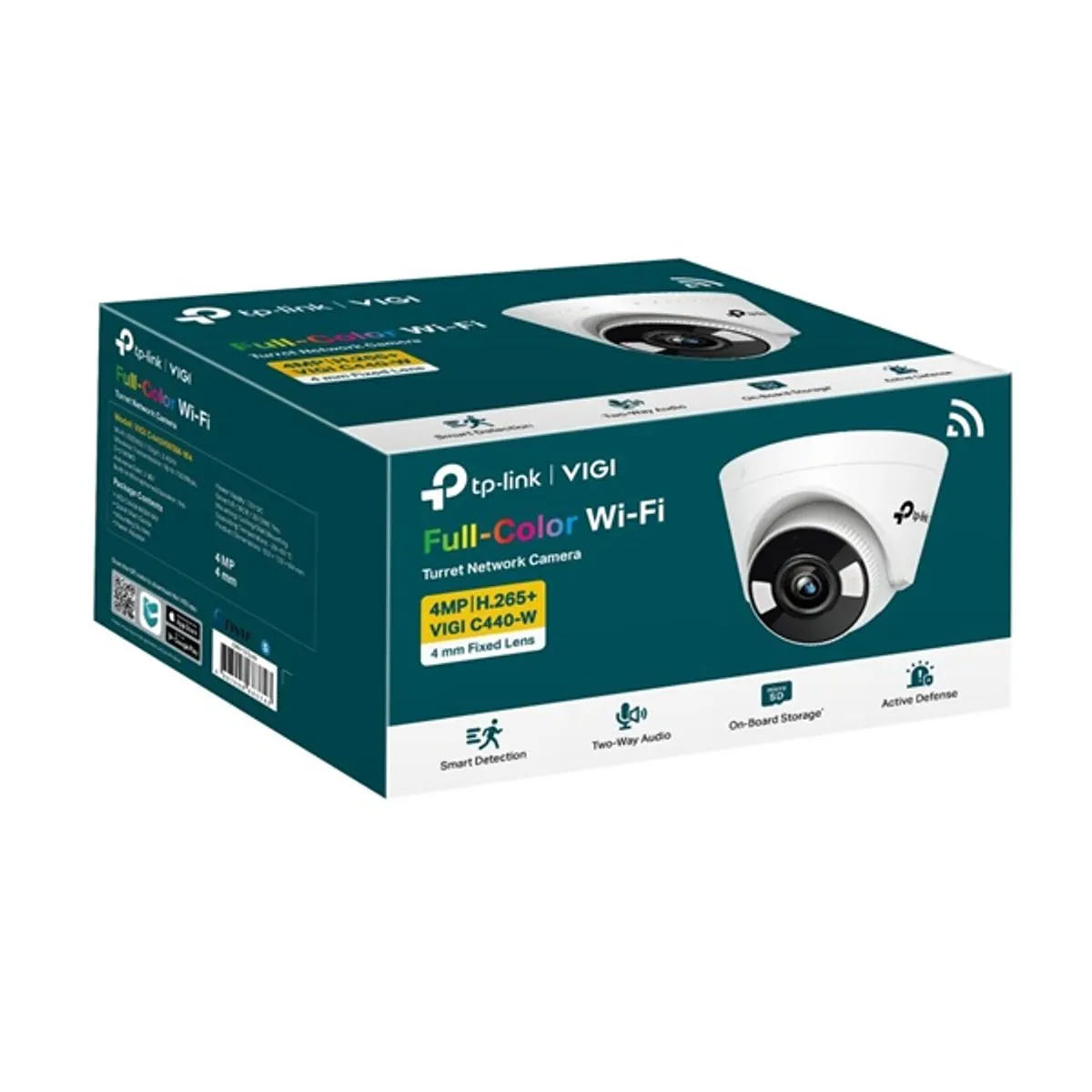 TP-LINK VIGI VIGI C440-W-4MM C440-W 4MP beltéri turret kamera 4mm kétirányú hang wifi lan microSD 256GB IR30m H265 DWDR BLC #3