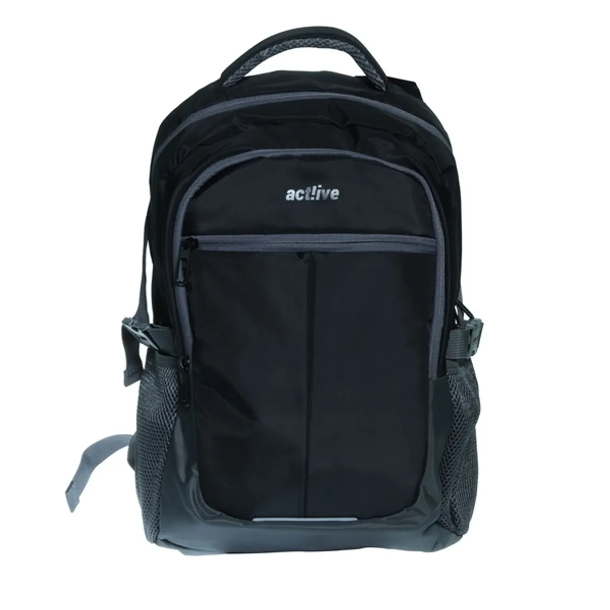 Act!ive SBP-045-BK SBP-045 fekete hátizsák laptop tablet rekesz oldalsó kulacs zseb párnázott hátrész vállpánt hordozó fogantyú #4