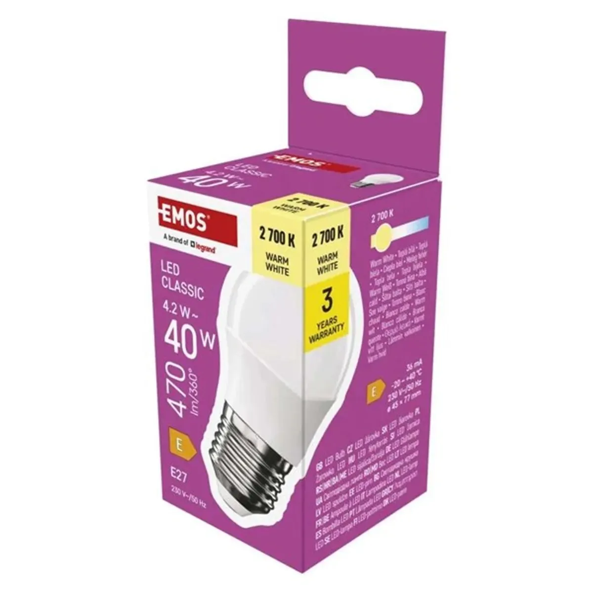 Emos ZQ6E21 Classic Mini Globe E14 470 lm 2700 K 4 W #2