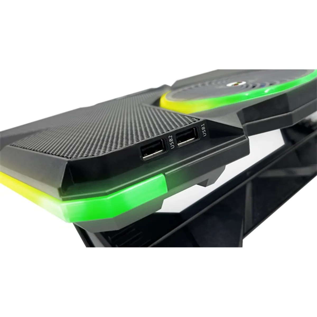 FROGGIEX FX-PC-P1-BL NitroCooling 5x ventilátor rgb világítás usb hub telefontartó fekete #4