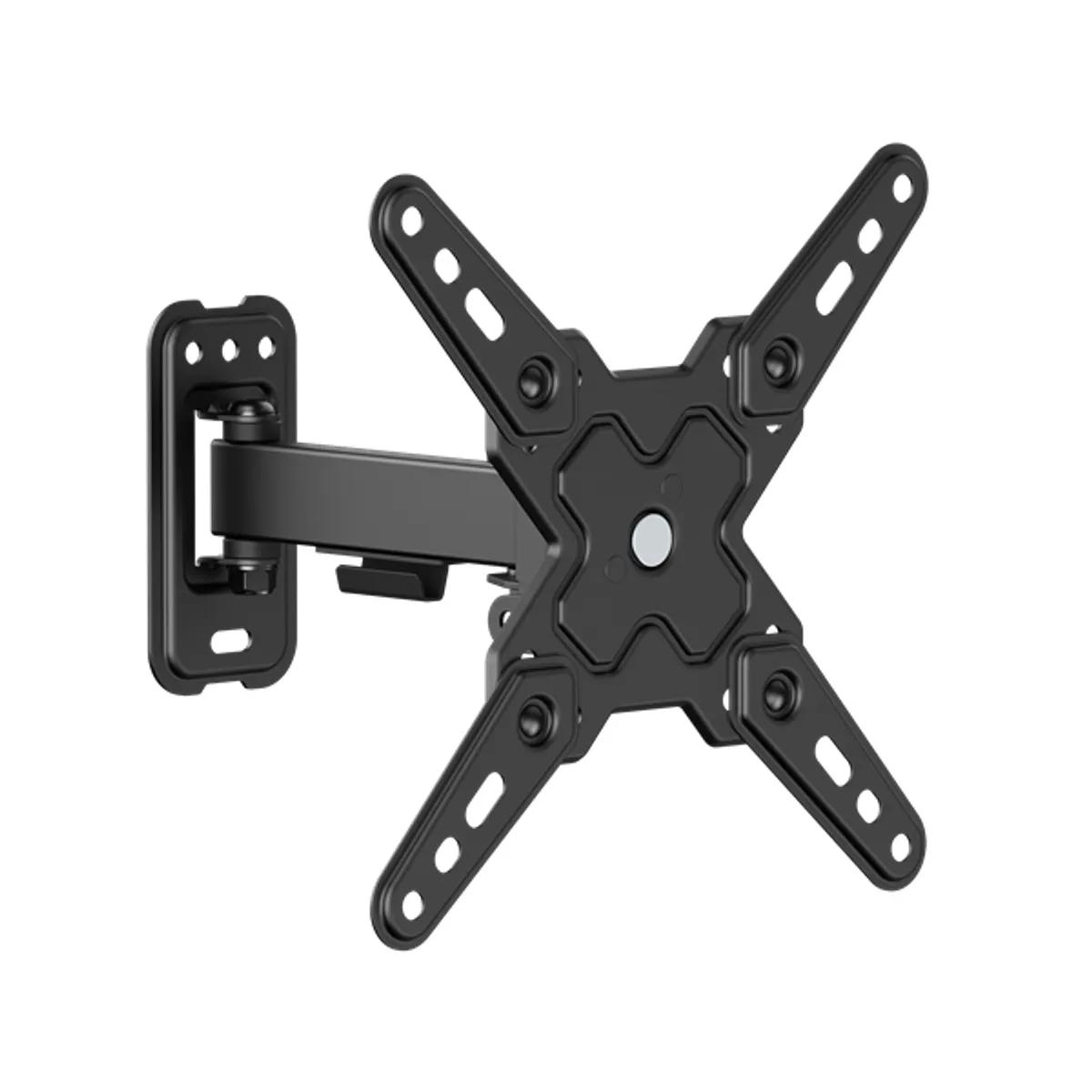 SBOX LCD-221-2 Dönthető, forgatható fali konzol 13"-43" VESA 75x75;200x200 max terhelhetőség 20 kg kábelrendező 1 db billenthető 12° acél fekete #1