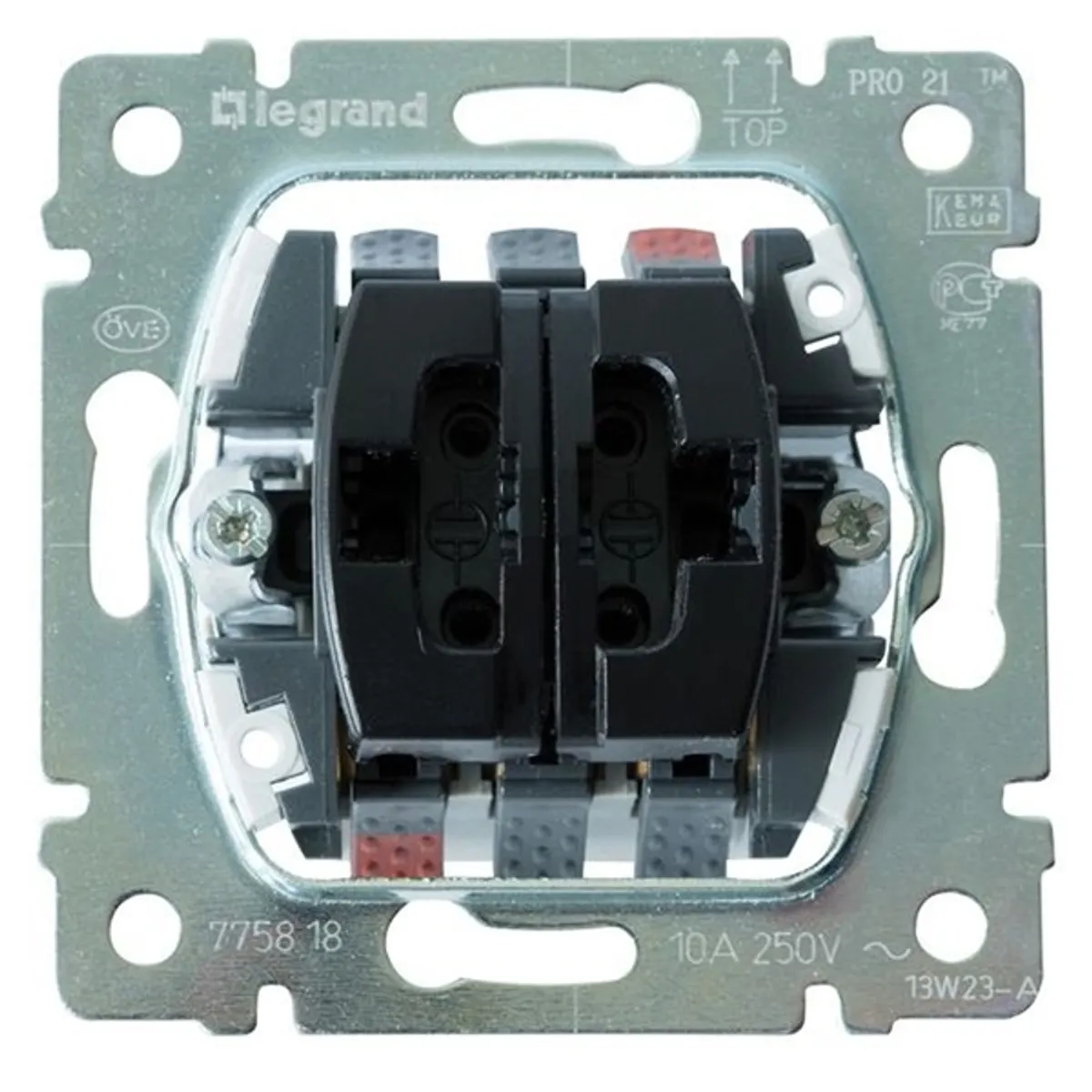 Legrand 775818 Galea Life kettős váltóérintkezős nyomó #1