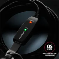 Axagon ADR-207 USB repeater kábel fekete 750 cm USB A-USB A hosszabbító #5