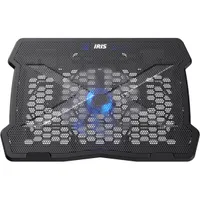IRIS L-13 notebook hűtőpad 125 mm 1 ventilátor 5V fekete műanyag max 15.6" #3