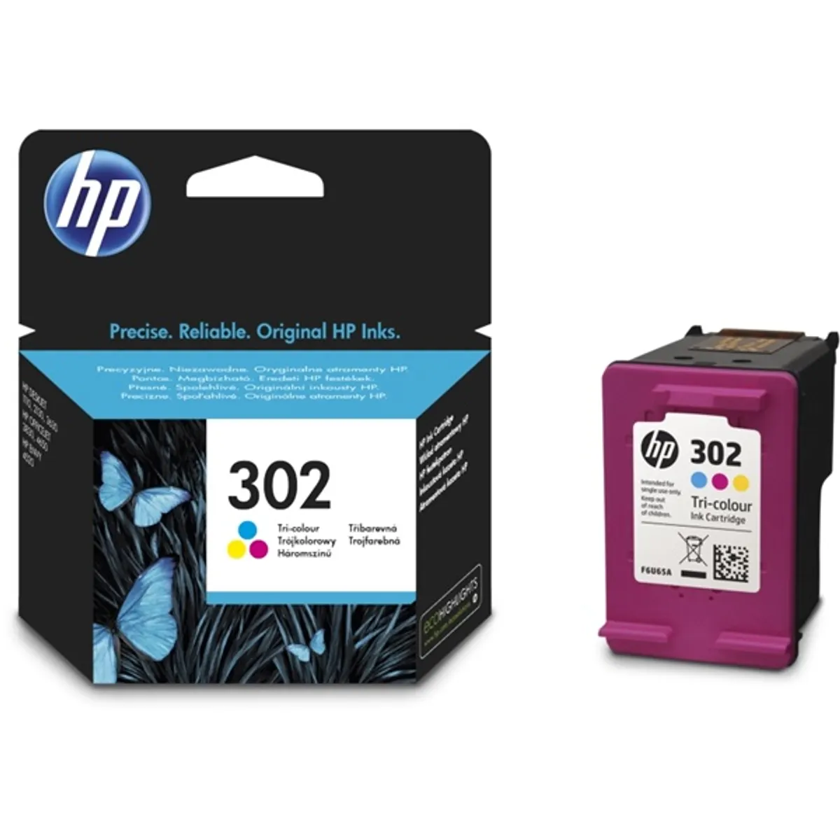 Hewlett Packard F6U65AE Tintapatron 302 Színes #2