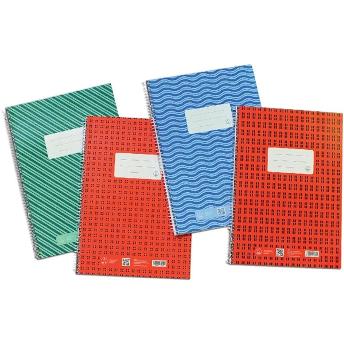 Novum 80870000FG Spirálfüzet A4 80 lap kockás papír borító #1