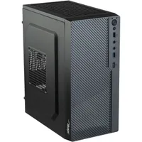 Akyga AK36BK micro atx ház fekete USB 3.0 előlapi fejhallgató csatlakozó mikrofon csatlakozó 3 belső meghajtóhely táp nélküli 3 ventillátor