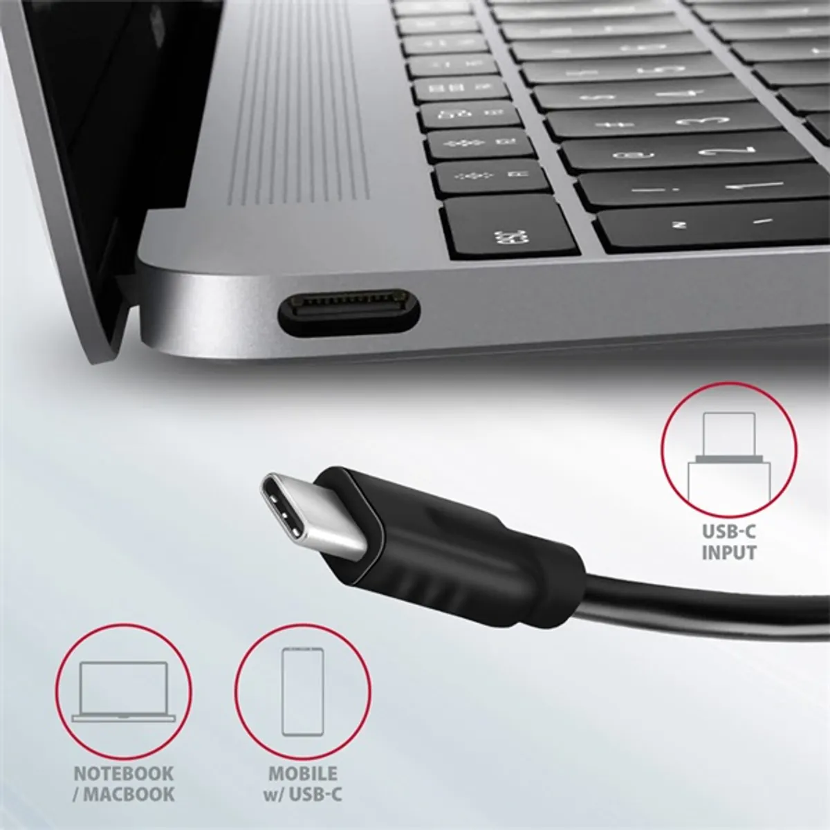 AXAGON HMC-5G2 Speedster 5H USB-C hub HDMI 4K30Hz 60W PD 2x USB-A 2x USB-C #4