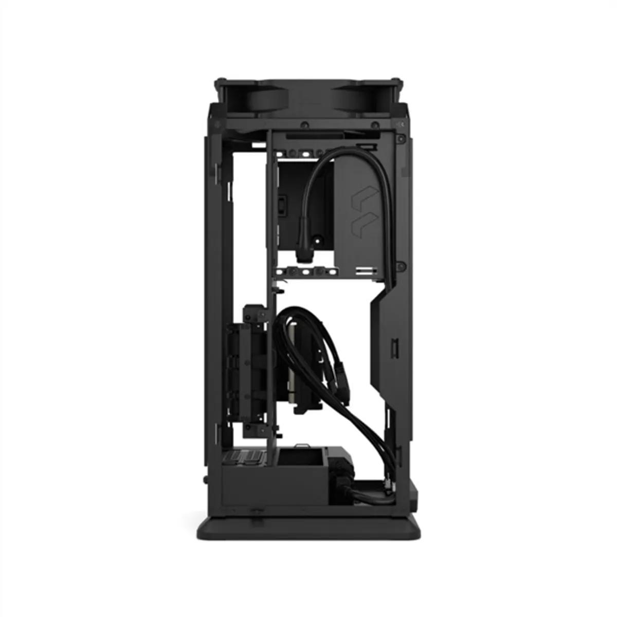 Fractal Design FD-C-MOD1N-02 Mood fekete m-ITX táp nélküli USB 3.0 előlapi I/O 20 Gbps USB-C 180 mm ventilátor max GPU 325 mm #10