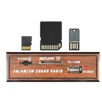 SAL RRT3 retro táskarádió Bluetooth MP3 lejátszás USB SD memóriakártya olvasó AUX 3-sávos AM-FM-SW rádió hordozható #3